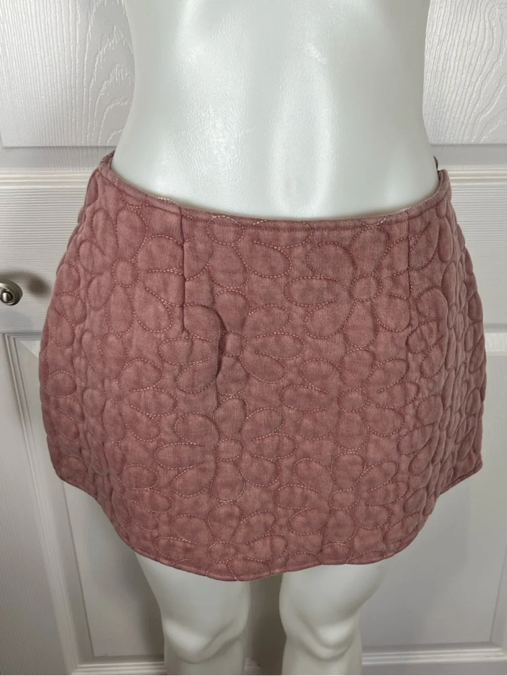 Free People Bali folk quilted Daisy vest skirt set nostalgia rose size small NWT